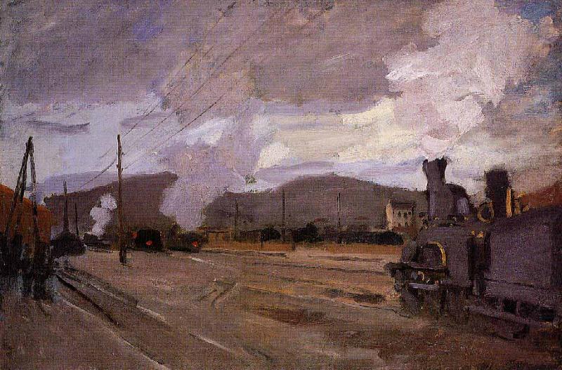 The Gare dArgenteuil, Claude Monet